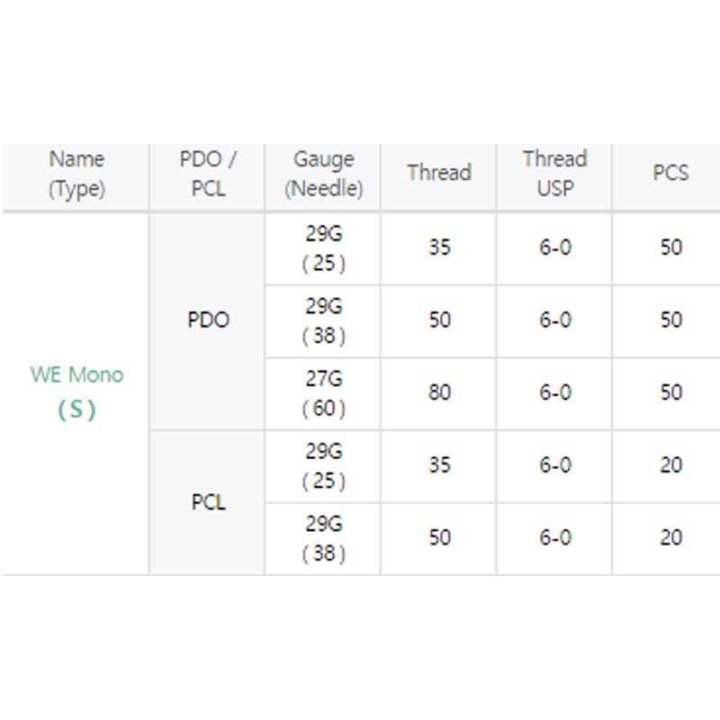 CHỈ COLLAGEN CĂNG DA WHITE MONO