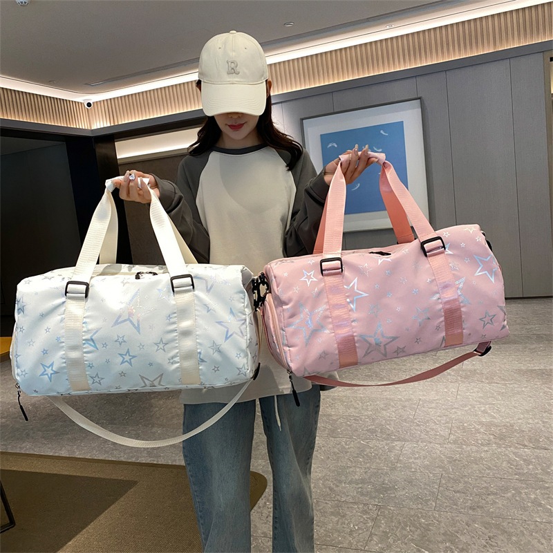 Túi xách thể thao du lịch thời trang nữ túi gym đa năng ngăn đựng giày riêng vải chống nước 8900