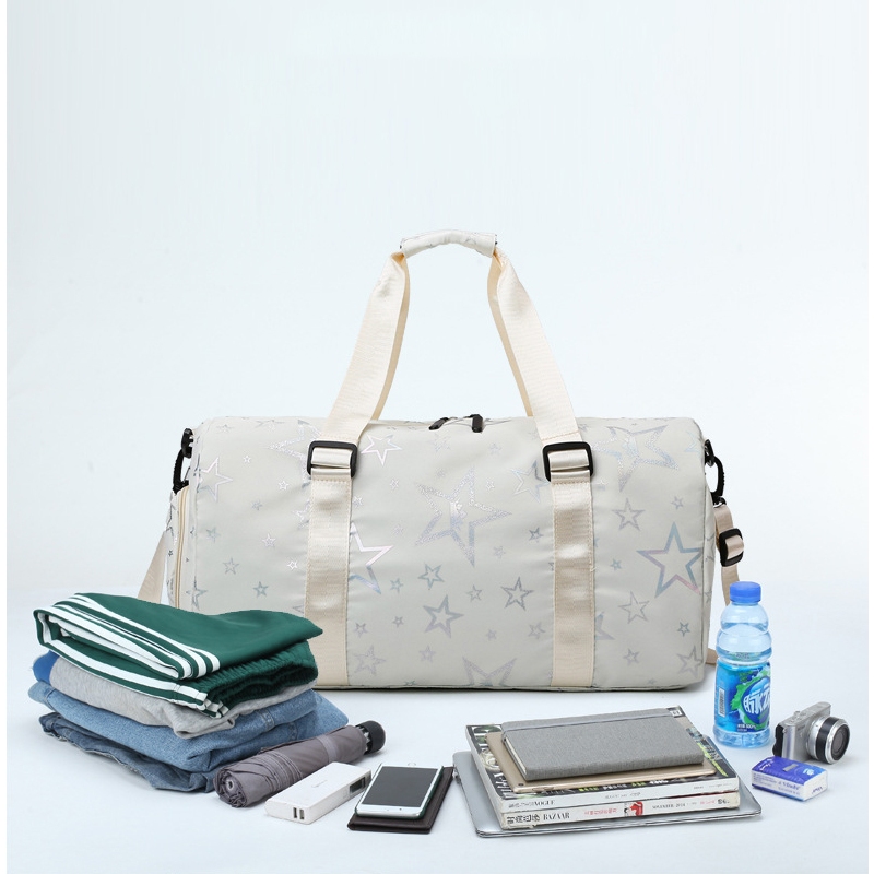 Túi xách thể thao du lịch thời trang nữ túi gym đa năng ngăn đựng giày riêng vải chống nước 8900