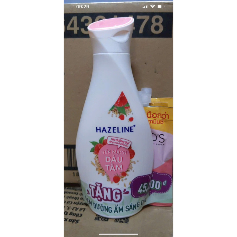 Sữa dưỡng thể dưỡng ẩm Hazeline matcha lựu đỏ  230 ml