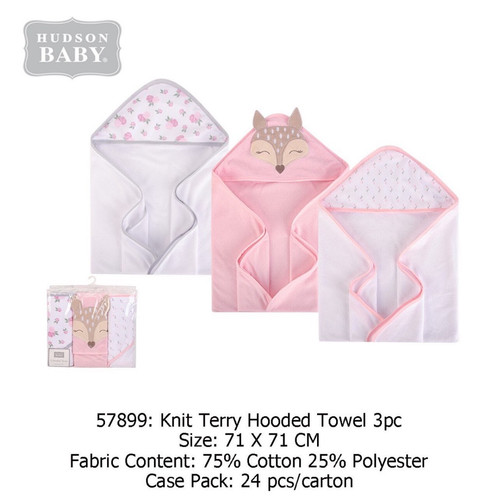 SÓT KHO SIÊU SALE - SET 3 CHĂN Ủ HÌNH THÚ HUDSON BABY CÓ MŨ