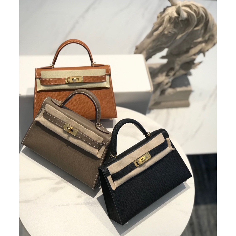 KELLY K21 EPSOM sc ❌ DA THẬT , DA EPSOM , DA TRƯNG CỦA DÒNG HM ✅ dòng vip nên đường kim mũi chỉ được giả khâu tay