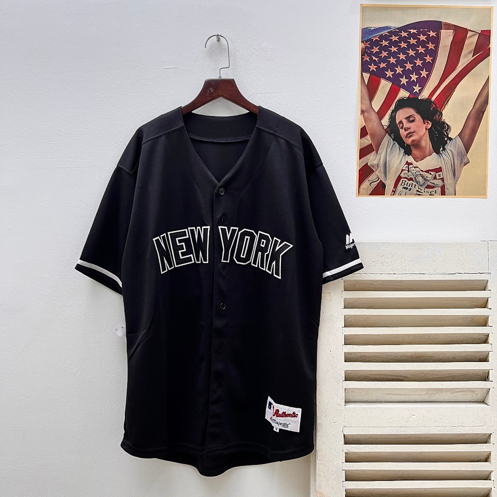 Áo bóng chày New york Ny Yankees mlb nam nữ streetwear unisex over size big hiphop kpop gym hot boy girl Áo bóng rổ
