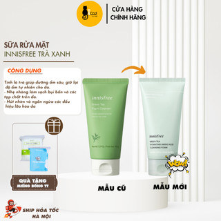 Sữa rửa mặt trà xanh Innisfree Green Tea Pure Cleansing Foam (mẫu mới)