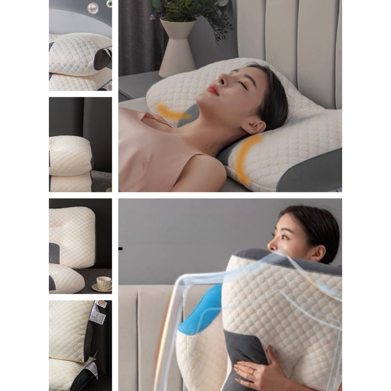 GỐI CAO SU NON CHỐNG ĐAU MỎI CỔ VAI GÁY, HÀNG XUẤT KHẨU CAO CẤP ĐIỀU TRỊ MẤT NGỦ GIẢM STRESS