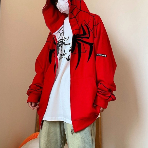Áo Hoodie Nhện Nam Nữ Bản Thêu -  Áo Nỉ Nam Nữ Chẩt Liệu Dày Dặn 2 Lớp  06