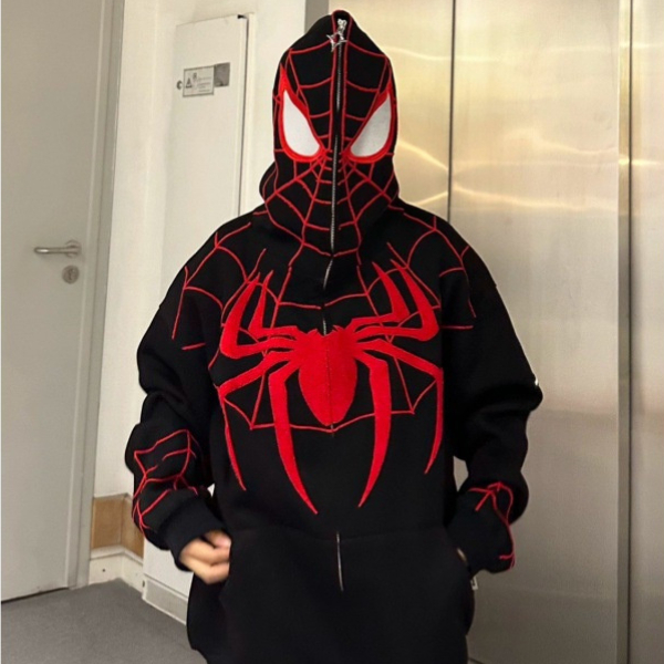 Áo Hoodie Nhện Nam Nữ Bản Thêu -  Áo Nỉ Nam Nữ Chẩt Liệu Dày Dặn 2 Lớp  06