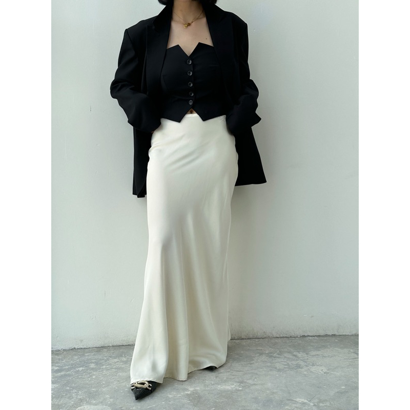 Satin Maxi Skirt