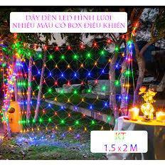 DÂY ĐÈN LED LƯỚI NHIỀU MÀU - 1.5 X 2 M - 150 BÓNG