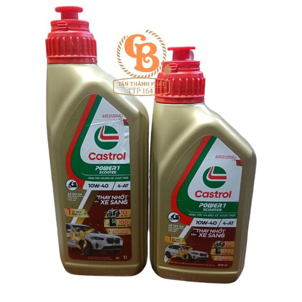 Nhớt castron power 1 scooter 0.8L 10w-40