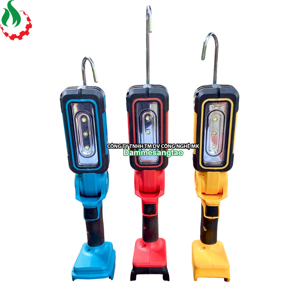 Đèn gập pin 18V chân pin Makita DeWALT Milwaukee