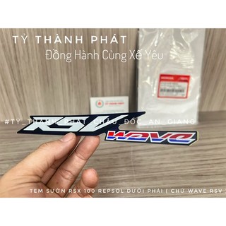 Tem sườn RSX 100 Repsol dưới Phải ( chử Wave RSV ) ( 1 Lá )