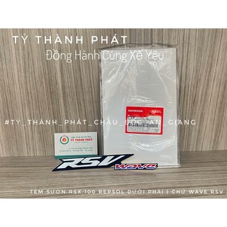 Tem sườn RSX 100 Repsol dưới Phải ( chử Wave RSV ) ( 1 Lá )