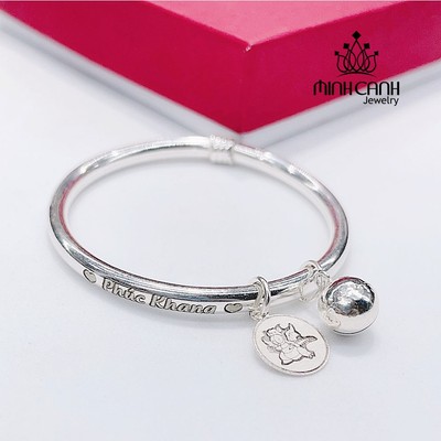 Vòng Bạc Khắc Tên Miễn Phí Cho Bé Quà Tặng Thôi Nôi, Đầy Tháng, Sinh Nhật - Minh Canh Jewelry