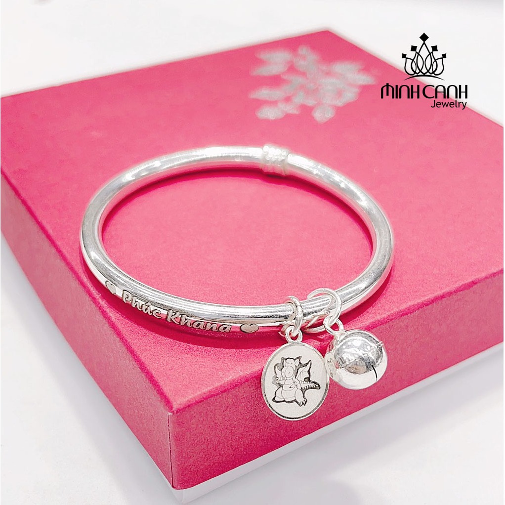 Vòng Bạc Khắc Tên Miễn Phí Cho Bé Quà Tặng Thôi Nôi, Đầy Tháng, Sinh Nhật - Minh Canh Jewelry