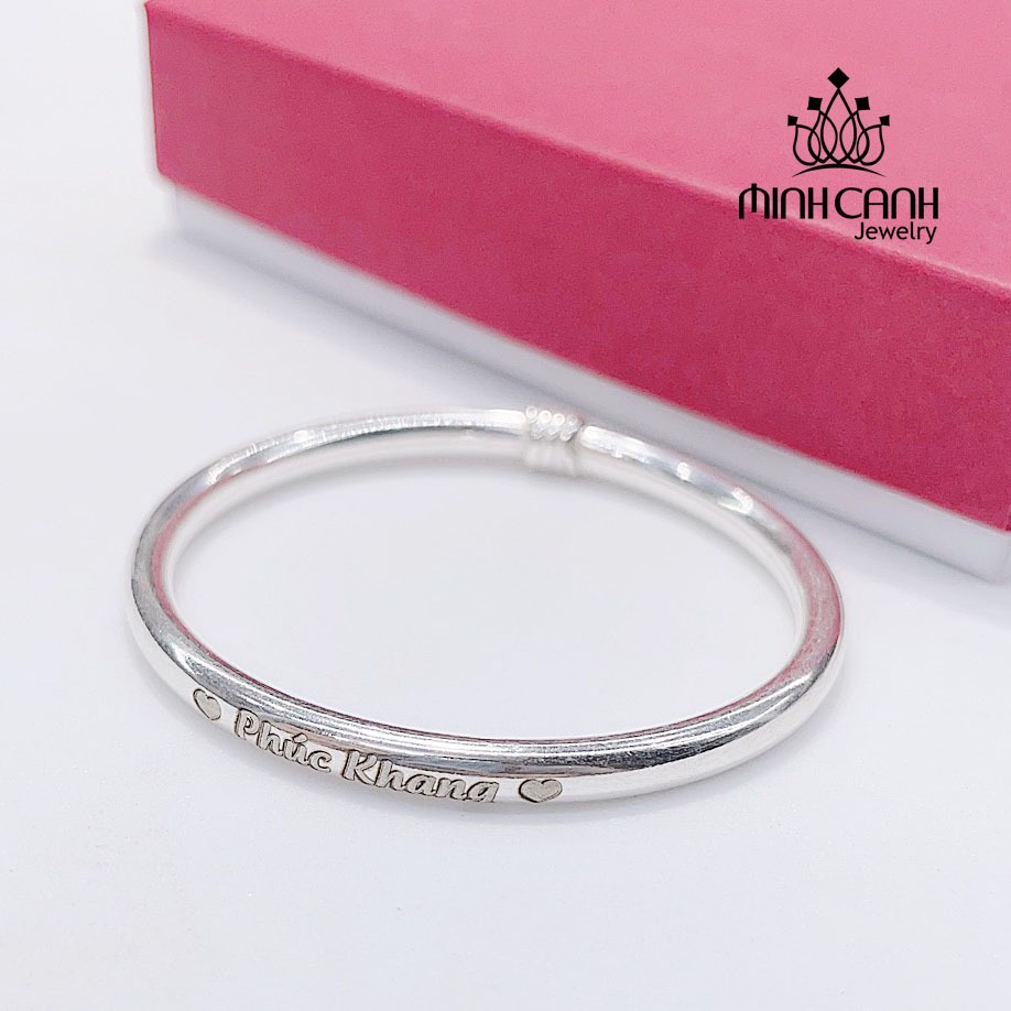 Vòng Bạc Khắc Tên Miễn Phí Cho Bé Quà Tặng Thôi Nôi, Đầy Tháng, Sinh Nhật - Minh Canh Jewelry
