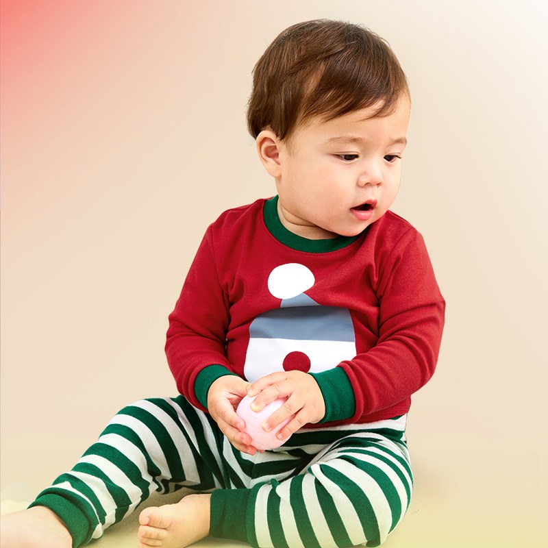 Đồ bộ quần áo dài tay cotton mùa thu đông cho bé trai và bé gái Unifriend Hàn Quốc U1173 Size 3, 4, 5, 6, 7, 8 tuổi