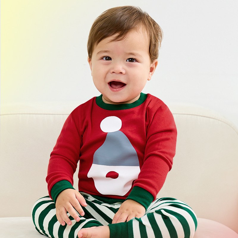 Đồ bộ quần áo dài tay cotton mùa thu đông cho bé trai và bé gái Unifriend Hàn Quốc U1173 Size 3, 4, 5, 6, 7, 8 tuổi