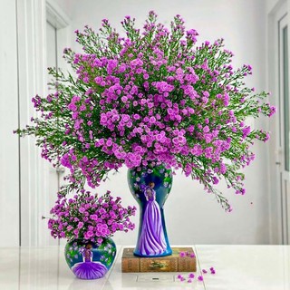 Bình hoa cô gái cao 40 cm lọ hoa gốm sứ Bát Tràng hàng thủ công vẽ 3D cao cấp decor trang trí phòng khách đẹp sang trọng