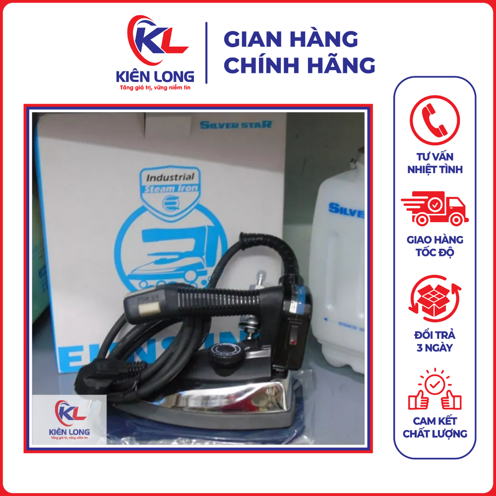 Bàn là treo hơi nước 94A Silver Star 💥 CHÍNH HÃNG 💥 Bàn là Hàn Quốc tặng kèm mặt nạ bàn là