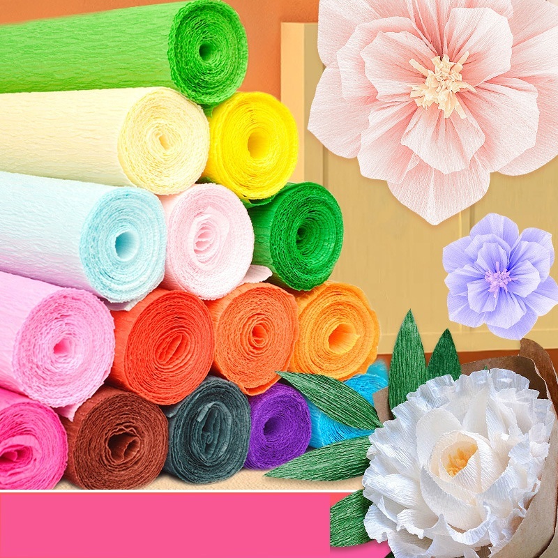 PVN61775 Giấy Nhún Giấy Nhăn Cuộn Làm Hoa Gói Hoa Đẹp Giá Rẻ