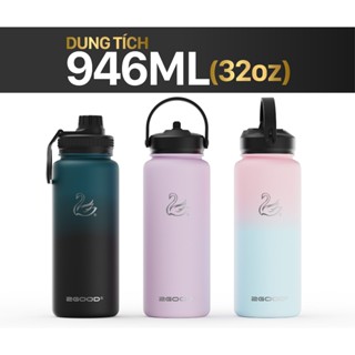 Bình Giữ Nhiệt 2GOOD WF-01 - Combo 2 Nắp Và Lõi Lọc Detox Inox 304, Dung tích 946ml, Bảo Hành giữ nhiệt 5 Năm
