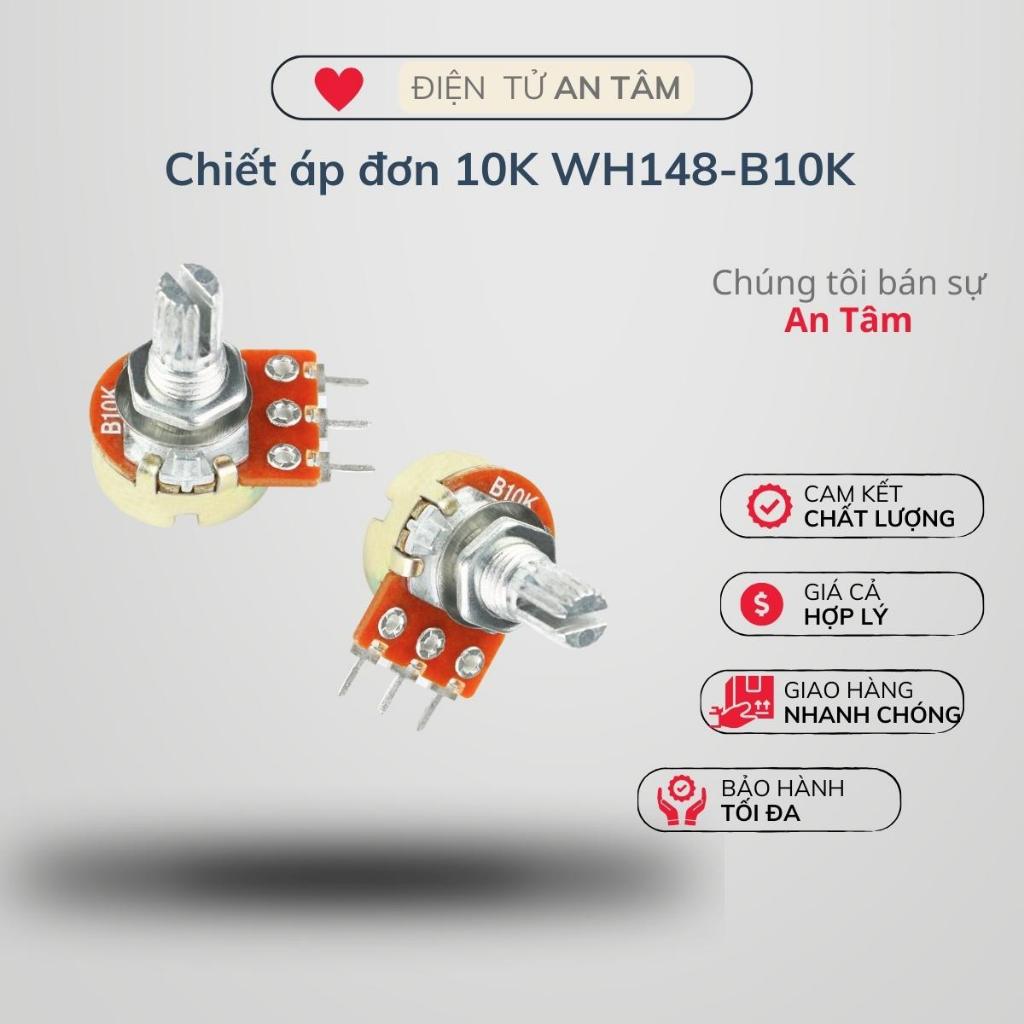 Chiết áp đơn 10K WH148-B10K 15mm chất lượng tốt điện tử an tâm