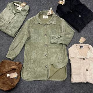 Đầm sơ mi tay dài nhung ashley phong cách vintage vnxk /// osho_hangchinhhang