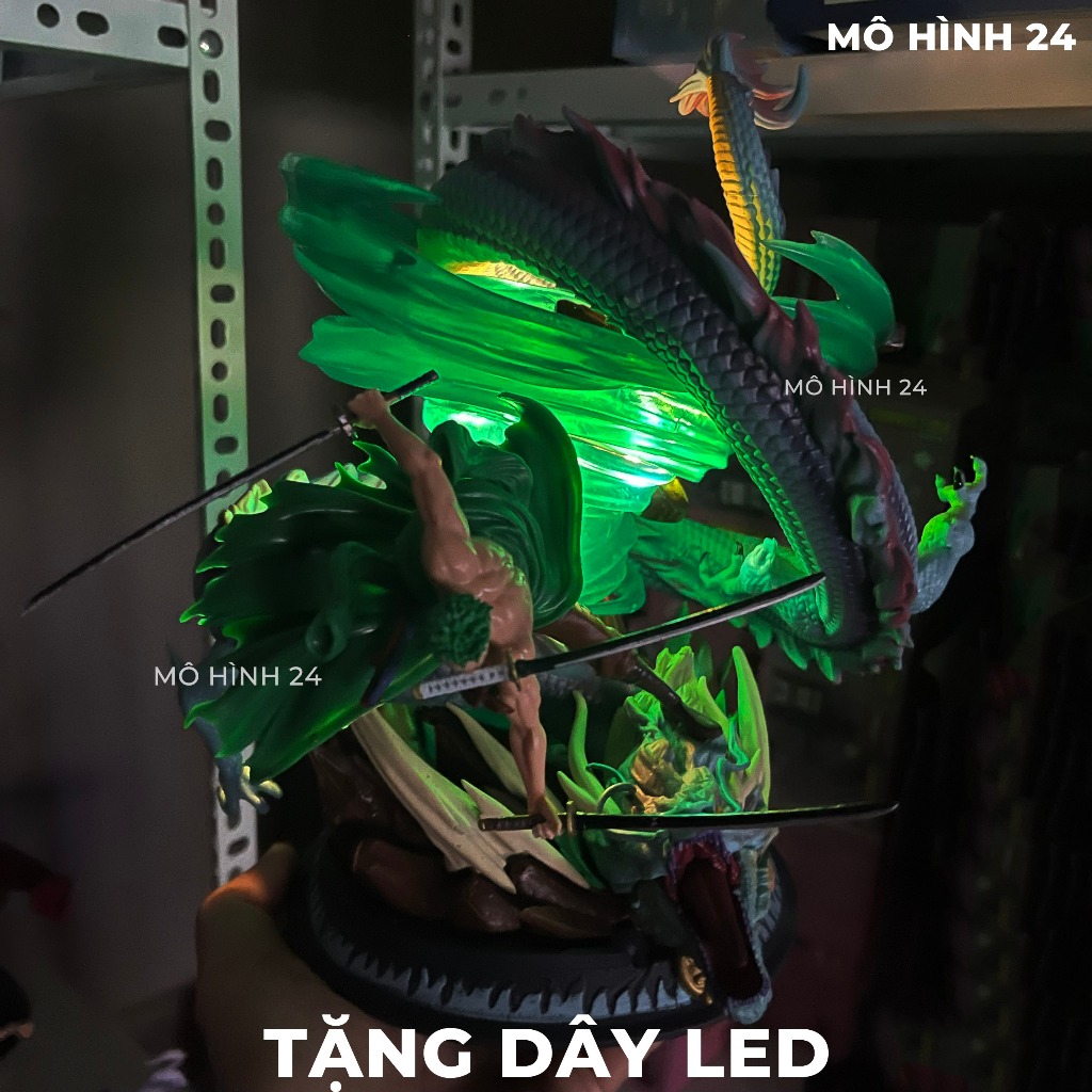 Mô hình zoro Rồng Lộn Box Studio figure one piece roronoa zoro tuyệt chiêu ba ngàn thế giới 27cm 2,2kg gia re