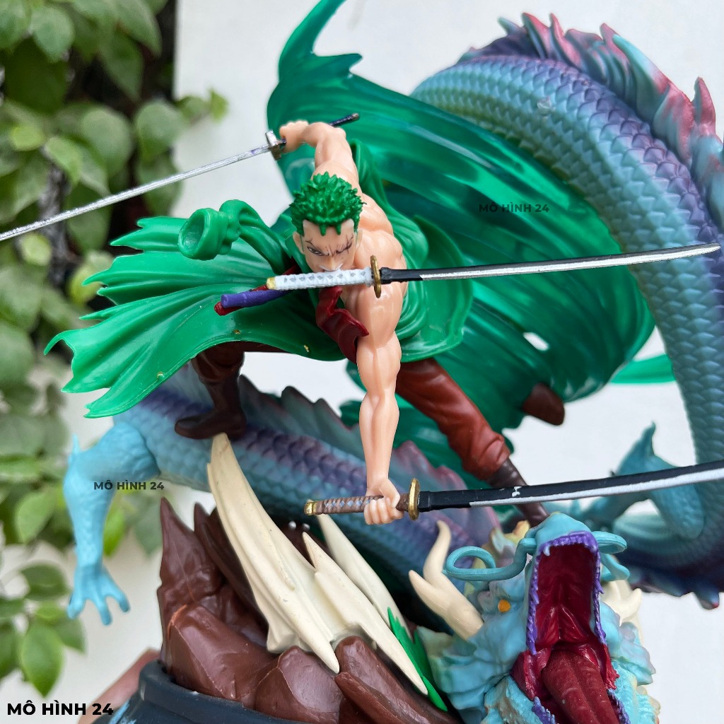 Mô hình zoro Rồng Lộn Box Studio figure one piece roronoa zoro tuyệt chiêu ba ngàn thế giới 27cm 2,2kg gia re