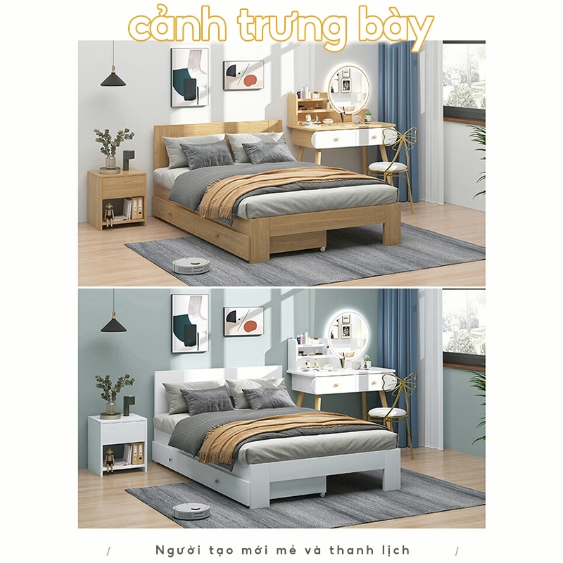 MD Bàn trang điểm Bộ bàn trang điểm đa năng có gương soi