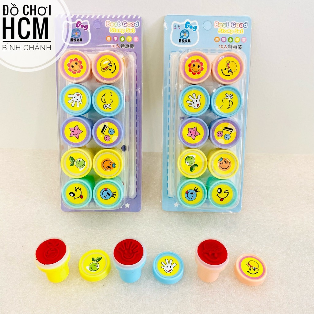 Đồ chơi trẻ em con dấu hoa quả hình trái cây, mặt cười dễ thương cho bé chơi trò đóng dấu, nhà bếp