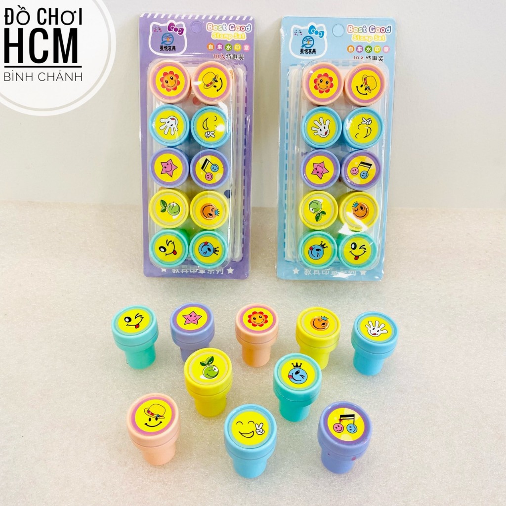 Đồ chơi trẻ em con dấu hoa quả hình trái cây, mặt cười dễ thương cho bé chơi trò đóng dấu, nhà bếp