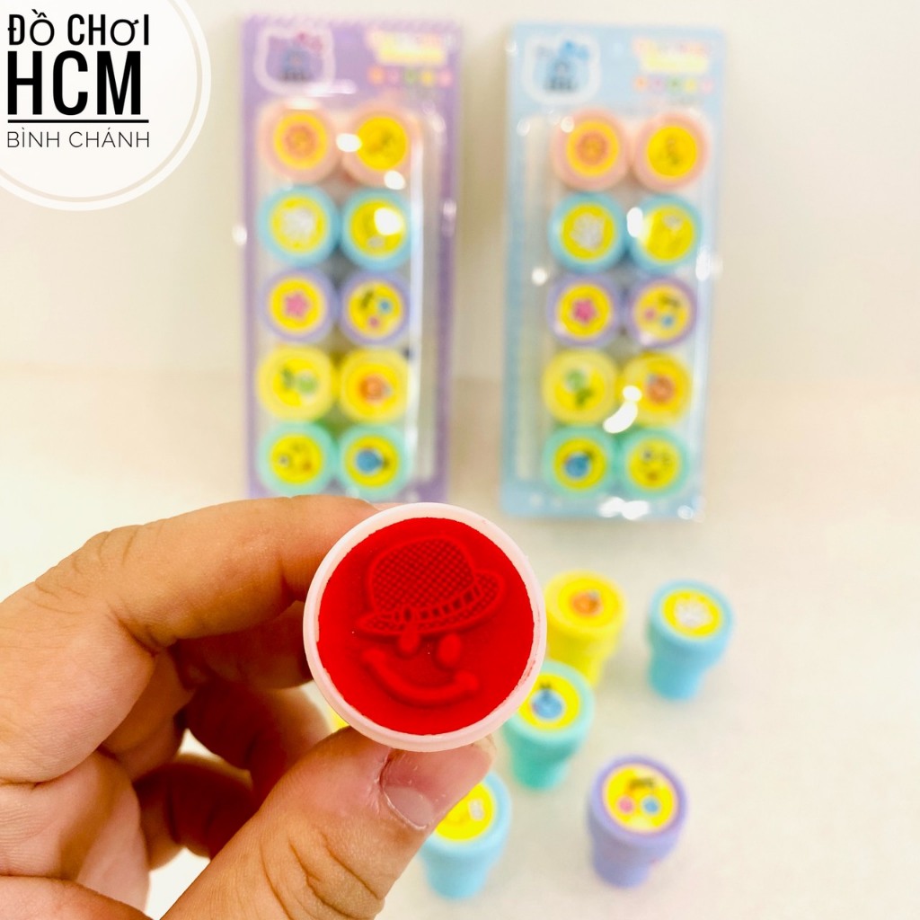 Đồ chơi trẻ em con dấu hoa quả hình trái cây, mặt cười dễ thương cho bé chơi trò đóng dấu, nhà bếp