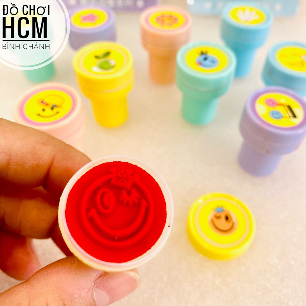 Đồ chơi trẻ em con dấu hoa quả hình trái cây, mặt cười dễ thương cho bé chơi trò đóng dấu, nhà bếp