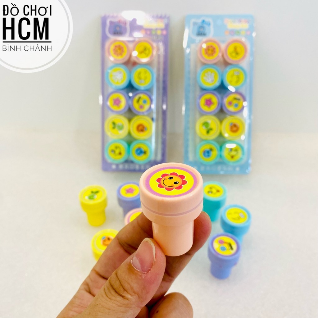 Đồ chơi trẻ em con dấu hoa quả hình trái cây, mặt cười dễ thương cho bé chơi trò đóng dấu, nhà bếp