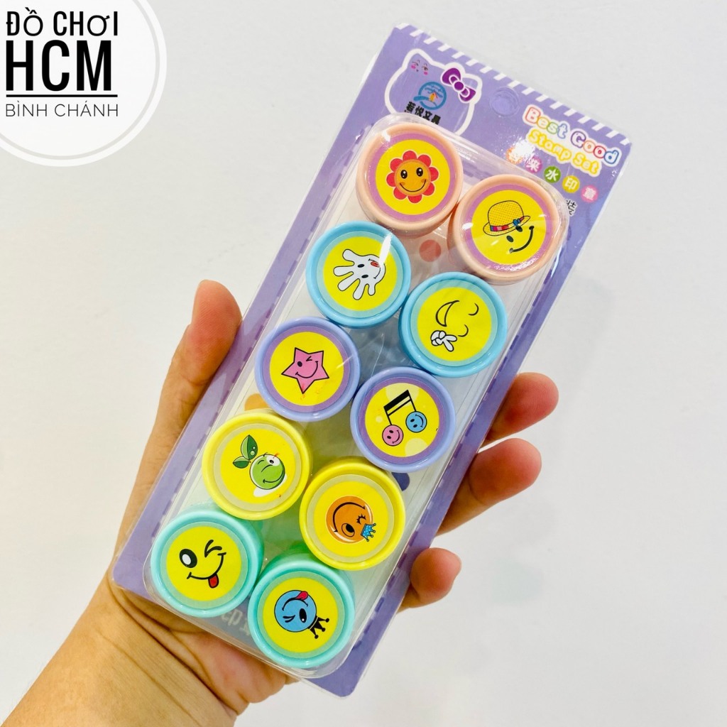 Đồ chơi trẻ em con dấu hoa quả hình trái cây, mặt cười dễ thương cho bé chơi trò đóng dấu, nhà bếp