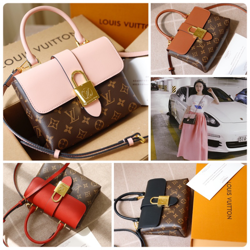 Túi Xách LV Locky BB Đỏ Đen Hồng Nâu Size 20  -  By Anh Dinh Phuong
