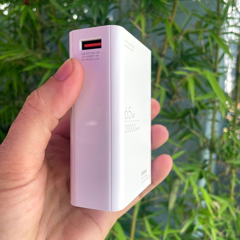 Pin dự phòng siêu nhanh 20000mAh Remax RPP-653 sạc được cả laptop - hỗ trợ PD 65W và QC 22.5W