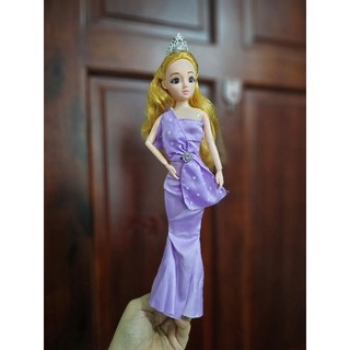 Búp bê khớp 30cm mắt ngọc và tóc dài