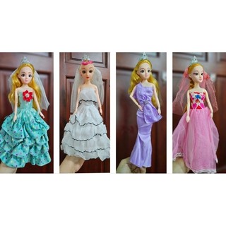 Búp bê khớp 30cm mắt ngọc và tóc dài