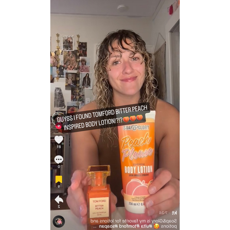 Sữa dưỡng thể Soap & Glory Peach Please Body Lotion limited 250ml