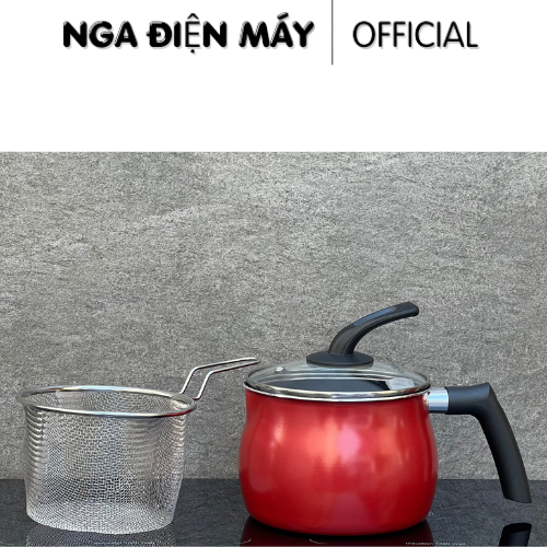 Nồi Chiên Ngập Dầu Kaiyo 15cm, Kèm Giỏ Vớt Inox, Nhiều Màu