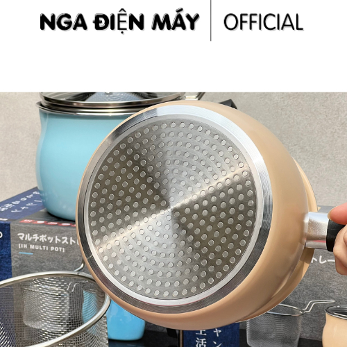 Nồi Chiên Ngập Dầu Kaiyo 15cm, Kèm Giỏ Vớt Inox, Nhiều Màu