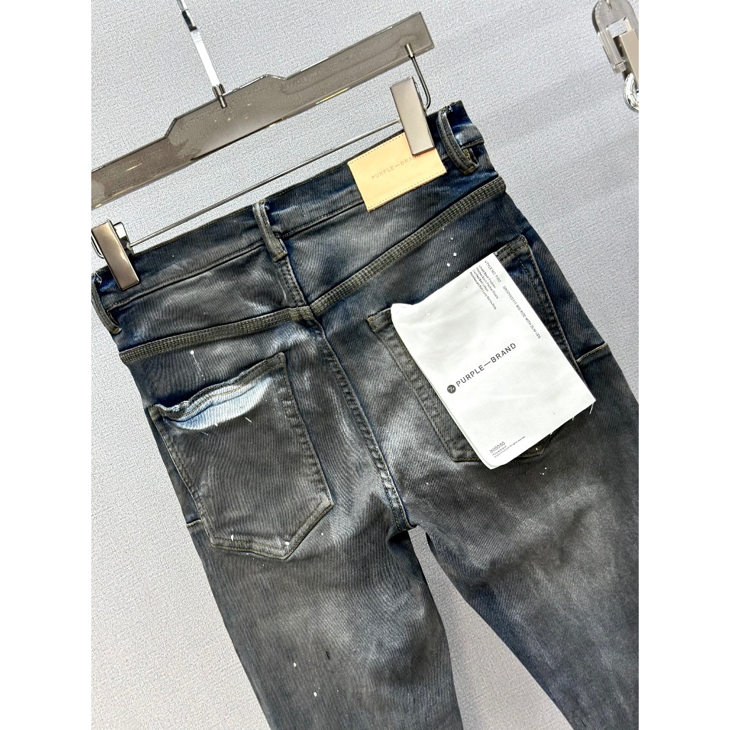 Quần Jean Purple Xanh đậm loang vẩy sơn LA 1-1 on web