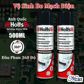 Vệ sinh bo mạch điện tử holts nhập khẩu anh quốc 500ml - chai xịt tẩy rửa bo mạch, điểm tiếp xúc điện tử electronics