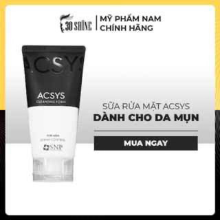 Sữa rửa mặt ACSYS Cleansing Foam For Men dành cho da mụn