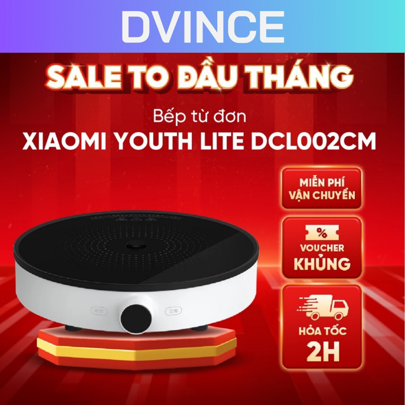 [HCM] Bếp từ đơn Xiaomi Youth Lite DCL002CM điều chỉnh 9 mức nhiệt