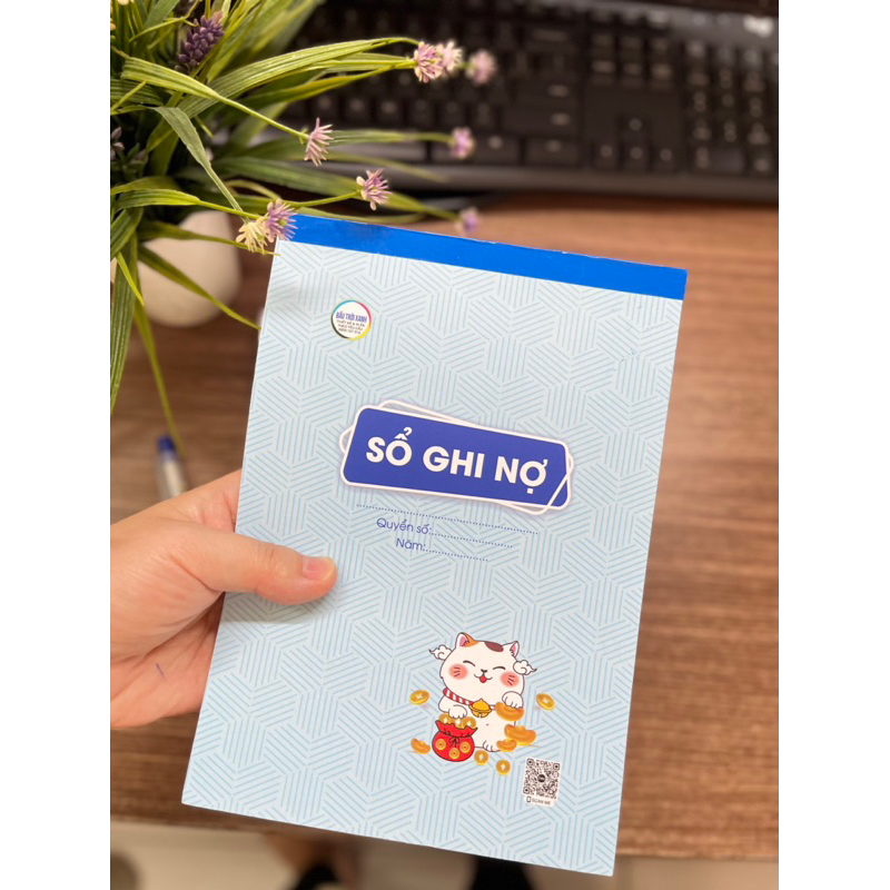 Sổ ghi nợ khổ a5/ 70 tờ giấy 80gsm