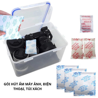 [Set 10 gói] Gói hút ẩm Silicagel hút ẩm máy ảnh, điện thoại, giày dép, túi xách, vật dụng